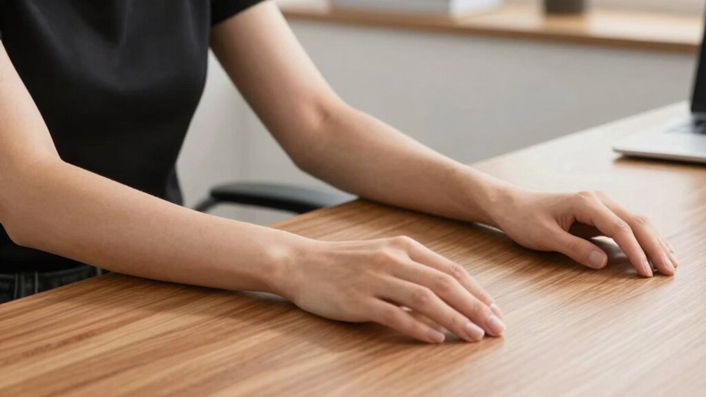 adjust desk for body proportions