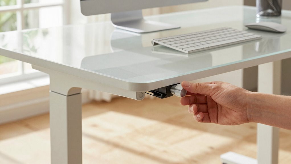 adjust desk for comfort