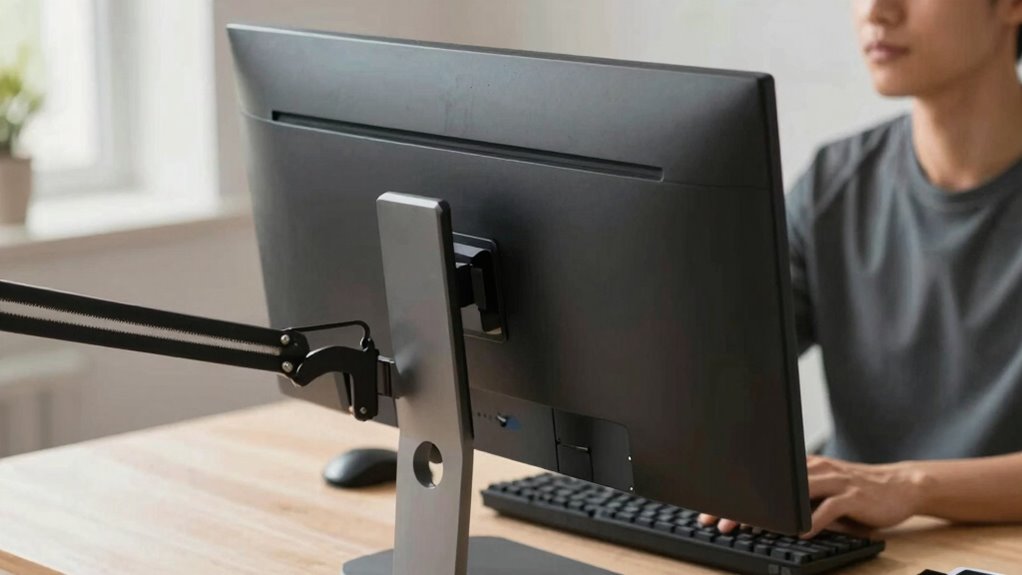 adjust monitor with ergonomic accessories