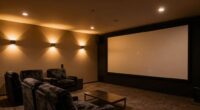 adjustable lighting enhances viewing