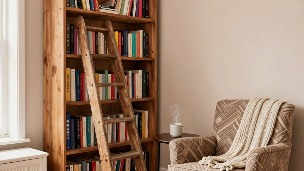 affordable diy library decor