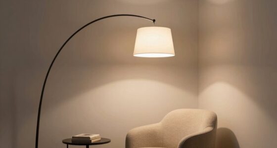 arc floor lamp reach