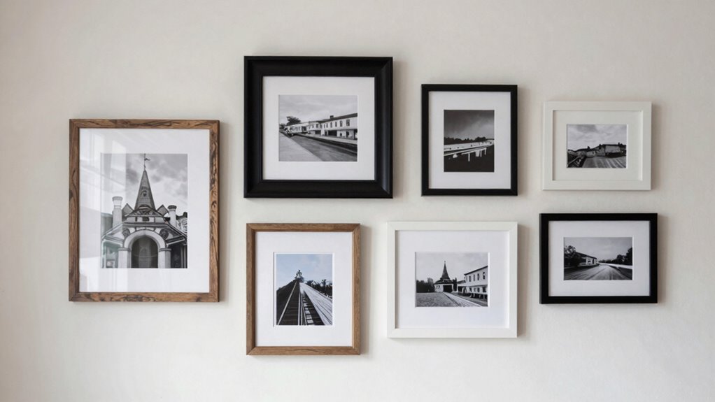 balanced aligned gallery arrangement