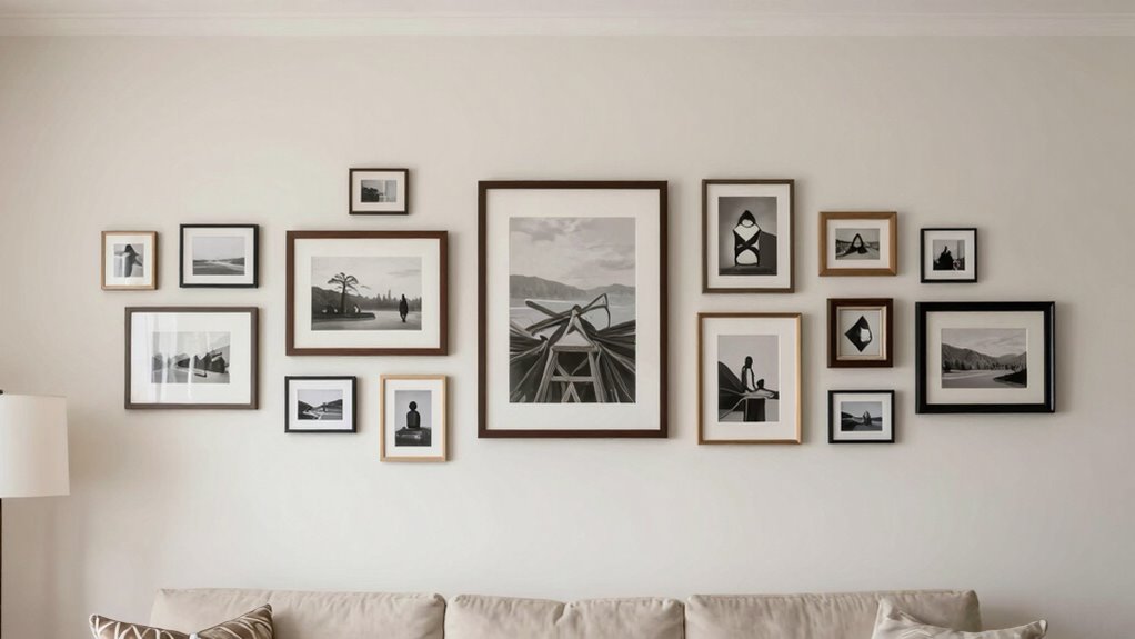 balanced harmonious gallery arrangement