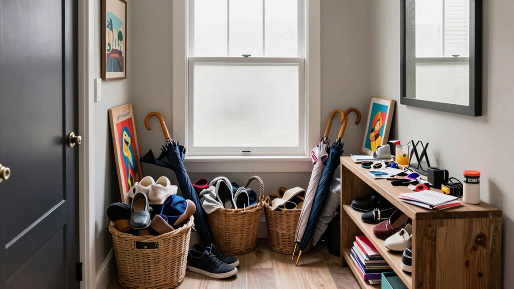 balanced personalized entryway decor