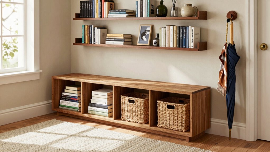 book lover s entryway storage