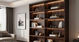 bookcase glow enhances ambiance