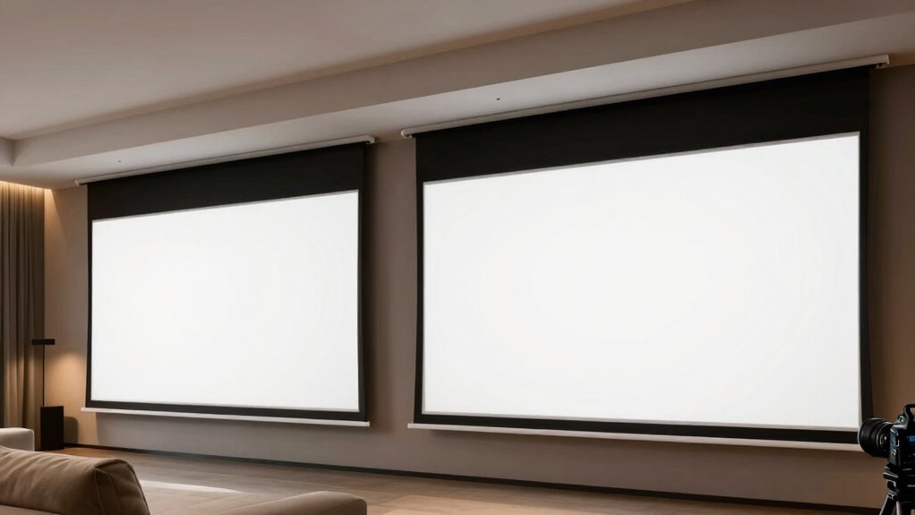choose suitable projection screen
