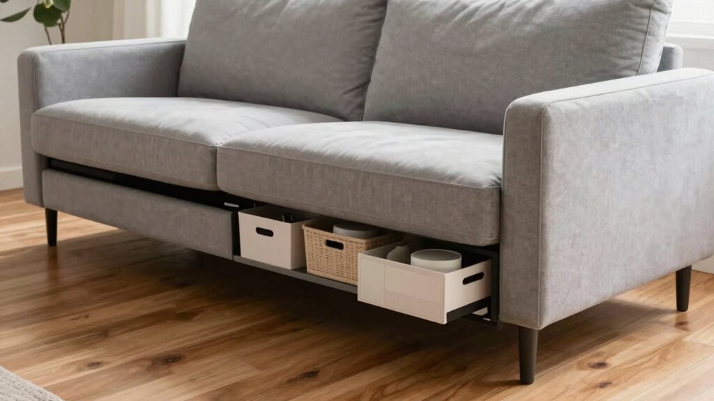 choosing optimal under sofa storage
