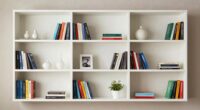 clutter free bookcase design