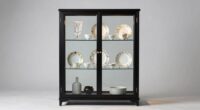 clutter free china cabinet styling