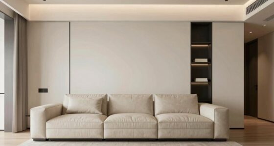 concealed storage maintains calm