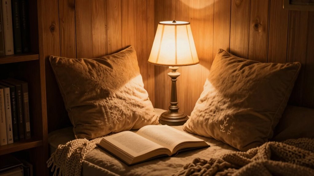 cozy calming warm lighting