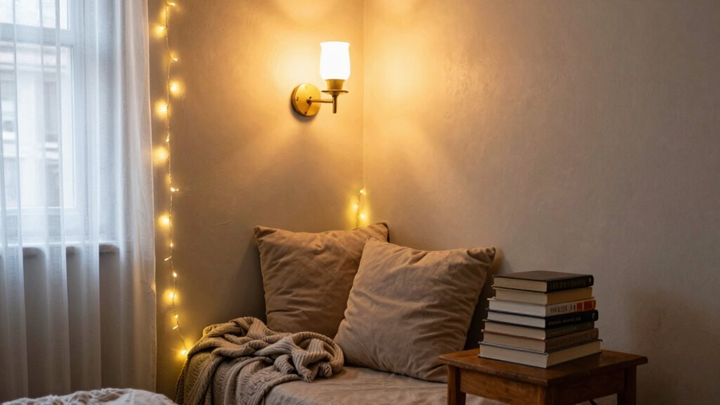 cozy inviting reading space