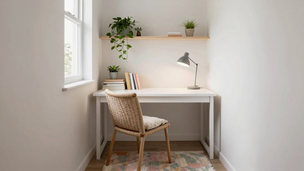 cozy organized calming workspace