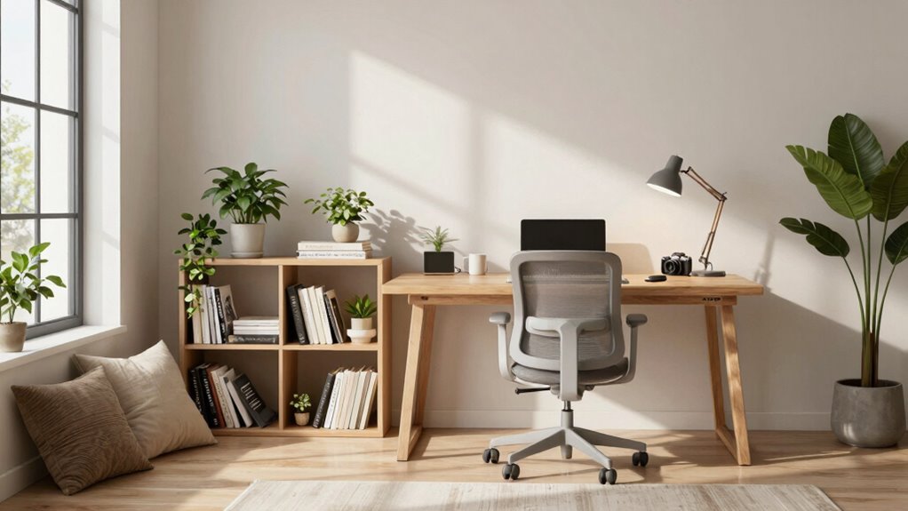 create organized calming workspace
