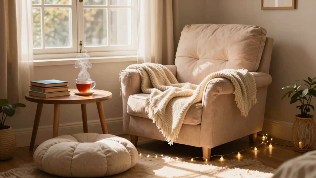customized cozy reading space