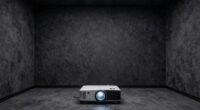 dark walls enhance projector visuals