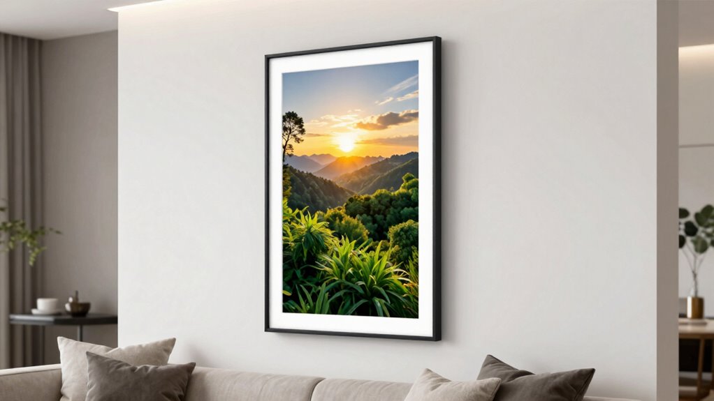 digital frame enhances home decor