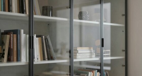 dust prevention for glass doors