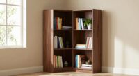 effective corner bookcase placement
