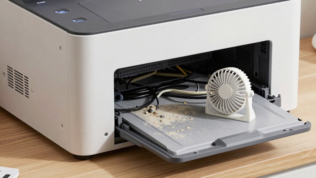 effective printer cabinet ventilation