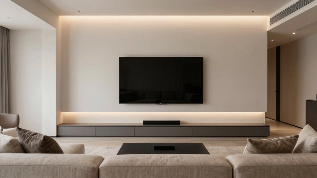 efficient space saving entertainment setup