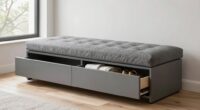 efficient storage bench placement