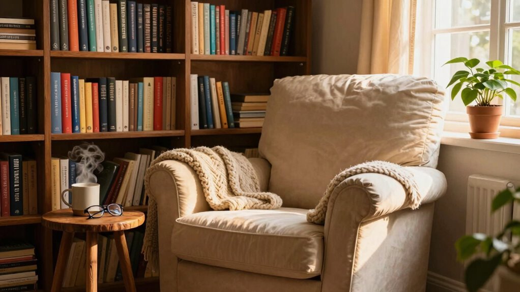 ergonomic comfortable reading setup
