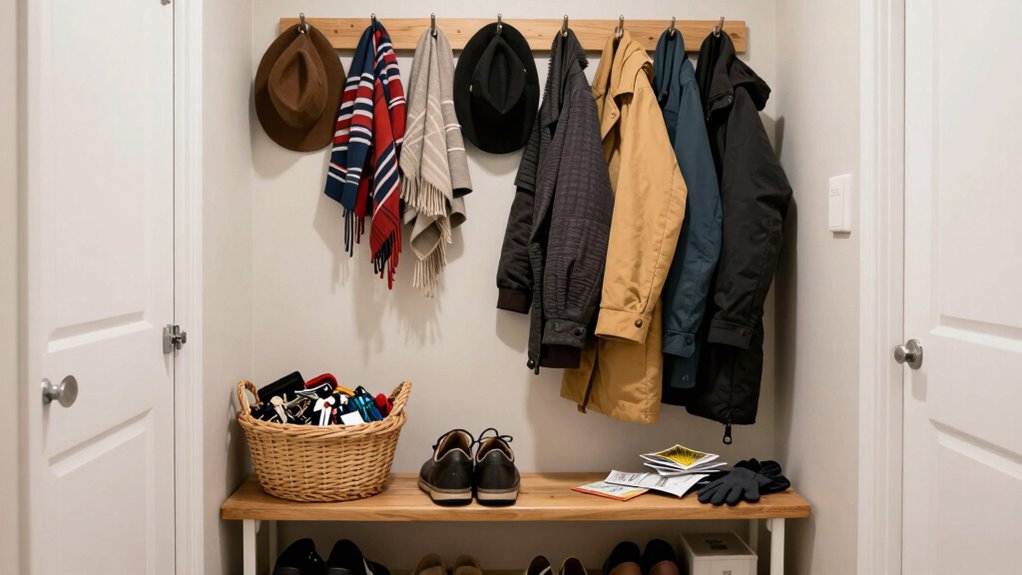essential organized entryway essentials