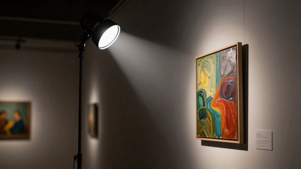 fine tune lighting for artwork