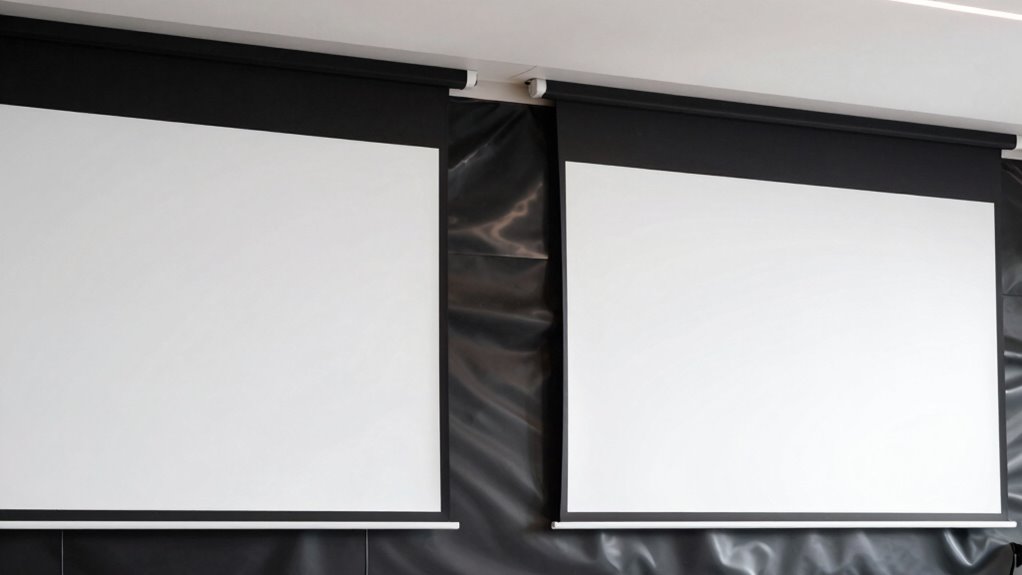 fixed versus motorized screens