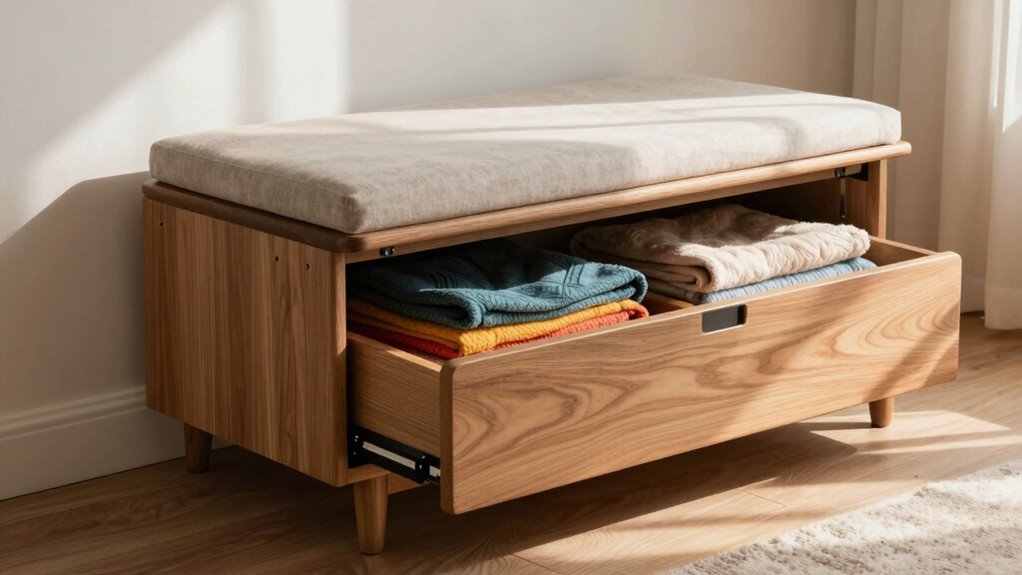 functional storage bench features