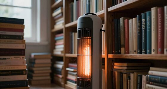 heater risks near books
