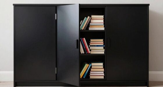 hidden clutter inside cabinets