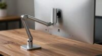 hidden monitor arm space