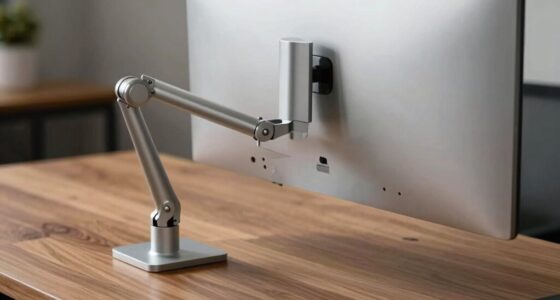 hidden monitor arm space