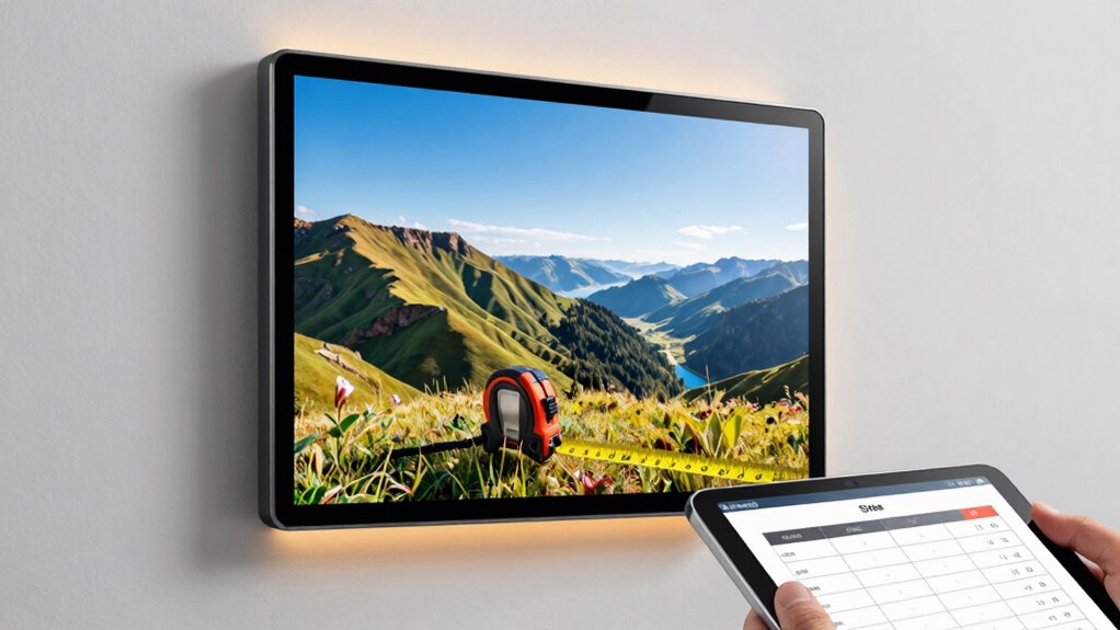 match size with viewing distance