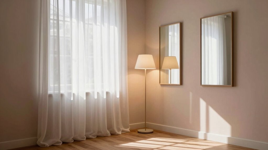 maximize light with color and mirrors