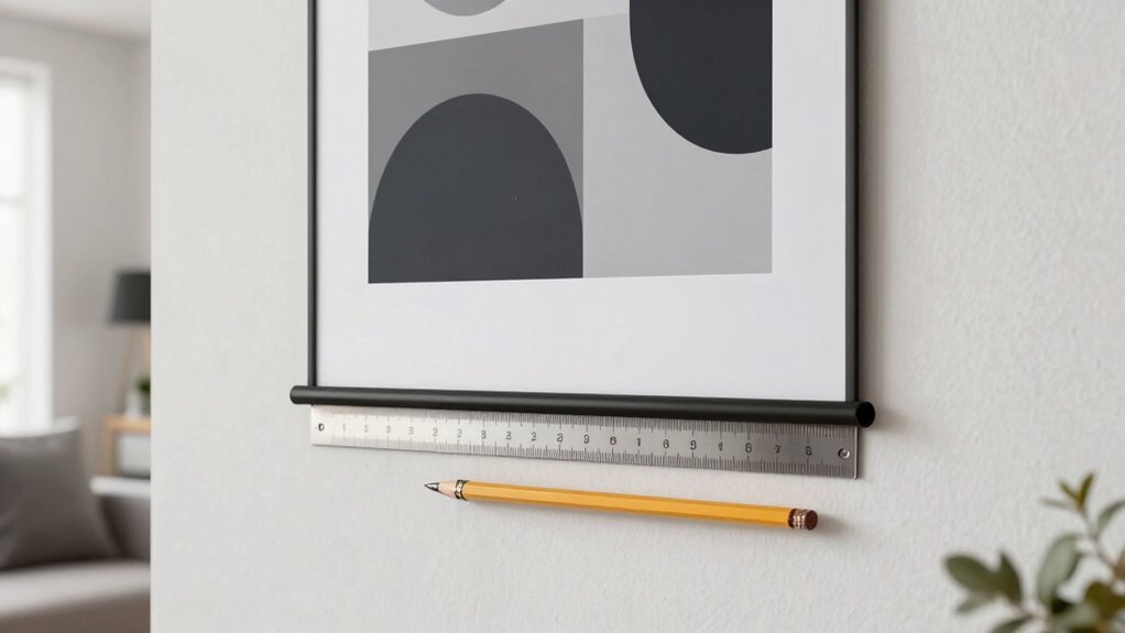 measure mark align hang