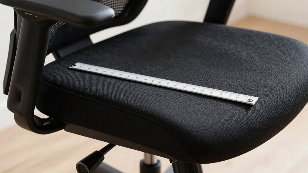 measure seat depth accurately