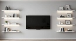 minimalist tv wall design