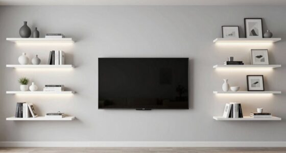 minimalist tv wall design