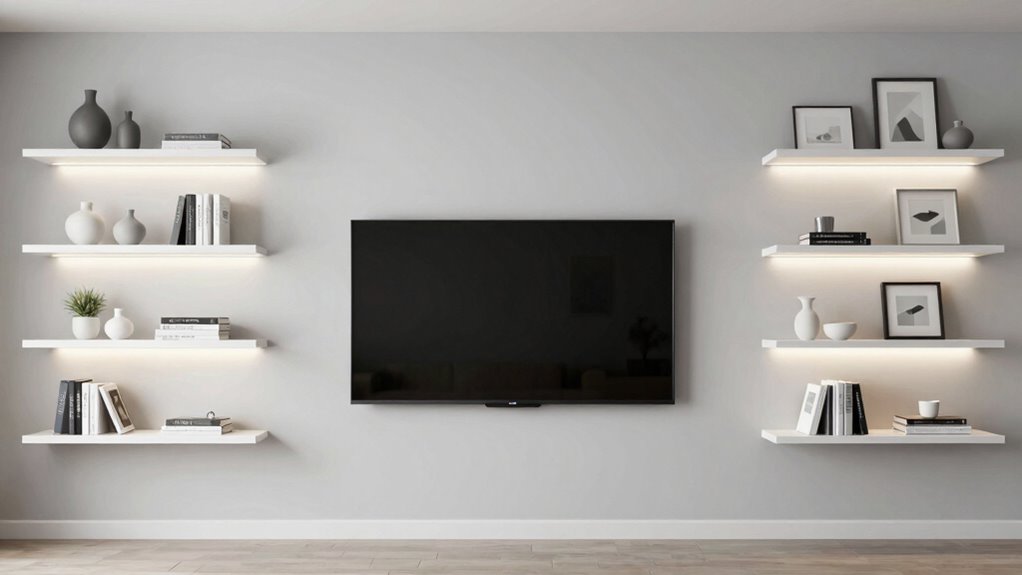 minimalist tv wall design