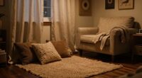 minimize echo with soft furnishings