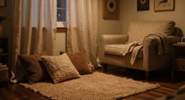 minimize echo with soft furnishings