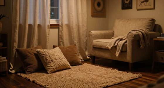 minimize echo with soft furnishings