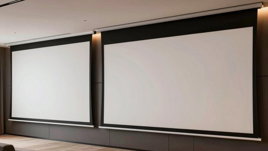 motorized screens offer convenience