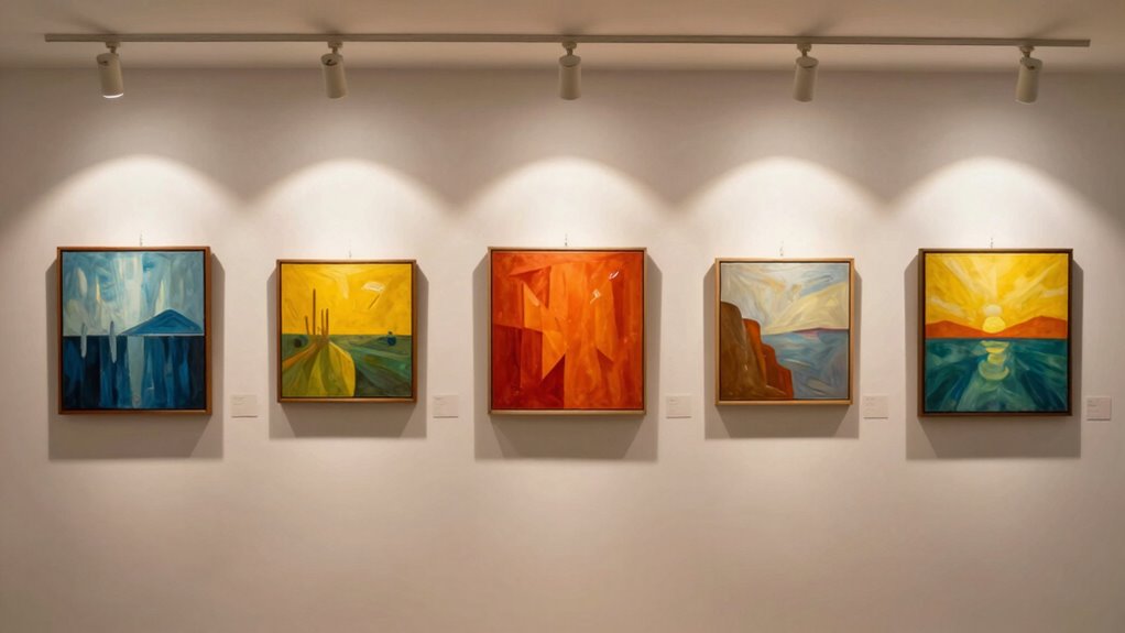 optimal art lighting placement