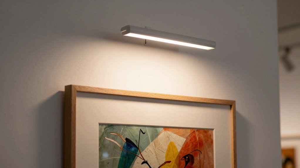 optimal artwork lighting distance